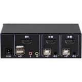 Inter-Tech AS-21HA HDMI interruptor KVM Negro, Switch KVM 1920 x 1440 Pixeles, Full HD+, Negro