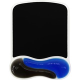 Kensington Mouse Pad DuoGel Azul, Alfombrilla de ratón azul, Negro, Azul, Monocromo, Gel, Descansa muñecas