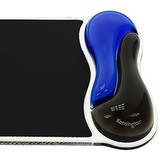 Kensington Mouse Pad DuoGel Azul, Alfombrilla de ratón azul, Negro, Azul, Monocromo, Gel, Descansa muñecas