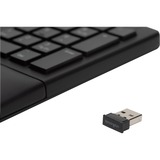 Kensington Pro Fit Ergo teclado RF inalámbrica + USB QWERTZ Alemán Negro negro, Completo (100%), RF inalámbrica + USB, QWERTZ, Negro