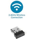 Kensington Pro Fit Ergo teclado Universal RF inalámbrica + USB QWERTZ Alemán Negro negro, Completo (100%), Inalámbrico y alámbrico, RF inalámbrica + USB, QWERTZ, Negro