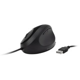 Kensington Ratón con cable Pro Fit Ergo negro, mano derecha, Óptico, USB tipo A, 3200 DPI, Negro