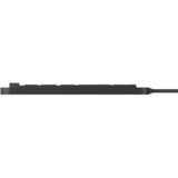 KeySonic KSK-6231INEL teclado USB QWERTZ Alemán Negro negro, Completo (100%), Alámbrico, USB, Interruptor mecánico, QWERTZ, Negro