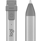 Logitech 914-000052 lápiz digital 20 g Gris, Bolígrafo para pantallas plateado/Gris, Tableta, Apple, Gris, iPad Pro 12.9" (3rd gen), iPad Pro 11", iPad (7th, 6th gen), iPad Air (3rd gen), iPad mini (5th gen), Acrilonitrilo butadieno estireno (ABS), Aluminio, Silicona, Integrado