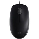 Logitech B110 Silent ratón Ambidextro USB tipo A Óptico 1000 DPI negro, Ambidextro, Óptico, USB tipo A, 1000 DPI, Negro