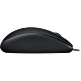 Logitech B110 Silent ratón Ambidextro USB tipo A Óptico 1000 DPI negro, Ambidextro, Óptico, USB tipo A, 1000 DPI, Negro