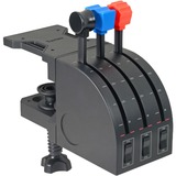 Logitech Flight Throttle Quadrant Negro, Azul, Rojo USB 2.0 Simulador de Vuelo Analógico/Digital PC, Schubregler Simulador de Vuelo, PC, Analógico/Digital, Alámbrico, USB 2.0, Negro, Azul, Rojo