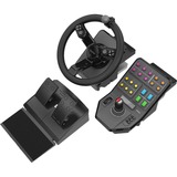 Logitech Heavy Equipment Bundle Negro USB 2.0 Volante + Pedales Analógico/Digital PC, Conjunto de simulador negro/Gris, Volante + Pedales, PC, Analógico/Digital, 900°, Alámbrico, USB 2.0