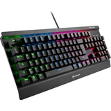 Sharkoon SKILLER MECH SGK3 teclado USB Alemán Negro, Teclado para gaming negro, Estándar, Alámbrico, USB, Interruptor mecánico, LED RGB, Negro