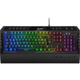 Sharkoon Skiller SGK5 teclado USB QWERTZ Alemán Negro, Teclado para gaming negro, Completo (100%), USB, Interruptor mecánico, QWERTZ, LED RGB, Negro