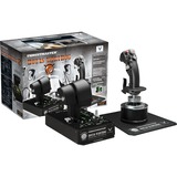 Thrustmaster Hotas Warthog Palanca de mando PC, Joystick Negro, Hotas (mando más palanca de control) negro/Plateado, Joystick Alámbrico Negro, sólo para PC