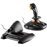 Thrustmaster T-16000M FCS Hotas Negro, Naranja USB Palanca de mando Analógico/Digital MAC, PC, Hotas (mando más palanca de control) negro/Naranja, Palanca de mando, MAC, PC, Cruceta, Analógico/Digital, Alámbrico, USB