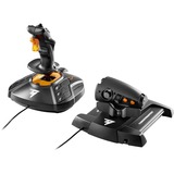 Thrustmaster T-16000M FCS Hotas Negro, Naranja USB Palanca de mando Analógico/Digital MAC, PC, Hotas (mando más palanca de control) negro/Naranja, Palanca de mando, MAC, PC, Cruceta, Analógico/Digital, Alámbrico, USB