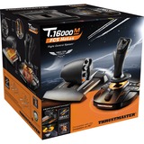 Thrustmaster T-16000M FCS Hotas Negro, Naranja USB Palanca de mando Analógico/Digital PC, Hotas (mando más palanca de control) negro/Naranja, Palanca de mando, PC, Cruceta, Analógico/Digital, Alámbrico, USB