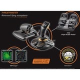 Thrustmaster T-16000M FCS Hotas Negro, Naranja USB Palanca de mando Analógico/Digital PC, Hotas (mando más palanca de control) negro/Naranja, Palanca de mando, PC, Cruceta, Analógico/Digital, Alámbrico, USB