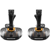 Thrustmaster T.16000M FCS SPACE SIM DUO Negro, Naranja USB Palanca de mando Analógico/Digital PC negro/Naranja, Palanca de mando, PC, Cruceta, Analógico/Digital, Alámbrico, USB