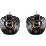 Thrustmaster T.16000M FCS SPACE SIM DUO Negro, Naranja USB Palanca de mando Analógico/Digital PC negro/Naranja, Palanca de mando, PC, Cruceta, Analógico/Digital, Alámbrico, USB