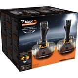 Thrustmaster T.16000M FCS SPACE SIM DUO Negro, Naranja USB Palanca de vuelo Analógico/Digital PC, Palanca de mando negro/Naranja, Palanca de vuelo, PC, Analógico/Digital, Alámbrico, USB, Negro, Naranja