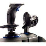 Thrustmaster T.Flight Hotas 4 Negro, Azul USB 2.0 Palanca de mando Digital PC, PlayStation 4, Hotas (mando más palanca de control) negro, Palanca de mando, PC, PlayStation 4, Digital, Alámbrico, USB 2.0, Negro, Azul