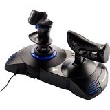 Thrustmaster T.Flight Hotas 4 Negro, Azul USB Palanca de mando Digital PC, PlayStation 4, PlayStation 5, Hotas (mando más palanca de control) negro, Palanca de mando, PC, PlayStation 4, PlayStation 5, Digital, Alámbrico, USB, Negro, Azul