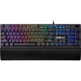 Tt eSPORTS Challenger Edge Pro teclado USB QWERTZ Alemán Negro, Teclado para gaming negro, Alámbrico, USB, Interruptor mecánico, QWERTZ, LED RGB, Negro