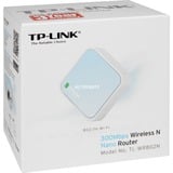 TP-Link TL-WR802N router inalámbrico Ethernet rápido Banda única (2,4 GHz) Azul, Blanco Wi-Fi 4 (802.11n), Banda única (2,4 GHz), Ethernet, Azul, Blanco, Enrutador portátil
