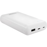 Intenso XS20000 Powerbank Zusatzakku LiPo 20000 mAh 7313552 Polímero de litio Blanco, Banco de potencia blanco, 20000 mAh, Polímero de litio, 3,7 V, Blanco