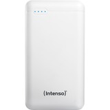 Intenso XS20000 Powerbank Zusatzakku LiPo 20000 mAh 7313552 Polímero de litio Blanco, Banco de potencia blanco, 20000 mAh, Polímero de litio, 3,7 V, Blanco