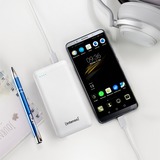 Intenso XS20000 Powerbank Zusatzakku LiPo 20000 mAh 7313552 Polímero de litio Blanco, Banco de potencia blanco, 20000 mAh, Polímero de litio, 3,7 V, Blanco