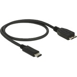DeLOCK 0.5m USB3.1 C - MicroUSB3.1 B cable USB 0,5 m USB 3.2 Gen 2 (3.1 Gen 2) USB C Micro-USB B Negro negro, 0,5 m, USB C, Micro-USB B, USB 3.2 Gen 2 (3.1 Gen 2), Macho/Macho, Negro