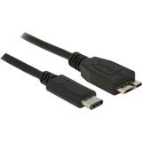 DeLOCK 0.5m USB3.1 C - MicroUSB3.1 B cable USB 0,5 m USB 3.2 Gen 2 (3.1 Gen 2) USB C Micro-USB B Negro negro, 0,5 m, USB C, Micro-USB B, USB 3.2 Gen 2 (3.1 Gen 2), Macho/Macho, Negro