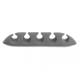 DeLOCK 18298 organizador de cables Escritorio/pared Soporte para cables Gris, Blanco 6 pieza(s) blanco/Gris, Soporte para cables, Escritorio/pared, Caucho termoplástico (TPR), Gris, Blanco