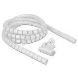 DeLOCK 18841 protector de cable Pasacables de suelo Blanco, Manguera de cable blanco, Pasacables de suelo, Blanco, Polietileno, 2,5 m, 2,5 cm
