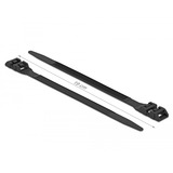 DeLOCK 18887 presilla Brida reutilizable Nylon Negro 10 pieza(s), Atacables  negro, Brida reutilizable, Nylon, Negro, V2, -40 - 85 °C, 19 cm