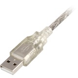 DeLOCK 2.0 A-B - 0.5m cable USB 0,5 m USB A USB B Gris transparente, 0,5 m, USB A, USB B, Macho/Macho, Gris