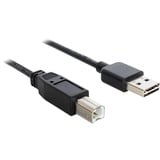 DeLOCK 3m USB 2.0 A - B m/m cable USB USB A USB B Negro negro, 3 m, USB A, USB B, USB 2.0, Macho/Macho, Negro