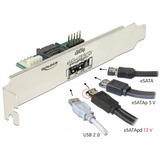DeLOCK 63921 tarjeta y adaptador de interfaz Interno eSATA, Tapa de ranura SATA, eSATA, SATA, USB, Bolsa de plástico