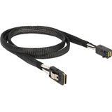 DeLOCK 83389 cable Serial Attached SCSI (SAS) 1 m Negro negro, 1 m, Mini SAS HD x 4 SFF 8643, Mini SAS x 4 36 Pin SFF 8087, Macho/Macho, Negro