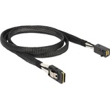 DeLOCK 83389 cable Serial Attached SCSI (SAS) 1 m Negro, Adaptador negro, 1 m, Mini SAS HD x 4 SFF 8643, Mini SAS x 4 36 Pin SFF 8087, Macho/Macho, Negro