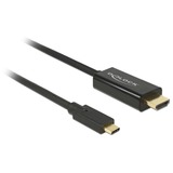 85259 adaptador de cable de vídeo 2 m USB Tipo C HDMI Negro