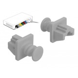 DeLOCK 86508 tapón antipolvo para puerto 10 pieza(s) RJ-45, Tapa protectora gris, RJ-45, Plástico, Gris, Conmutador (dispositivo de red), 18 mm, 21 mm