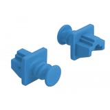 DeLOCK 86509 tapón antipolvo para puerto 10 pieza(s) RJ-45, Tapa protectora azul, RJ-45, Plástico, Azul, Conmutador (dispositivo de red), 18 mm, 21 mm