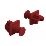 DeLOCK 86510 tapón antipolvo para puerto 10 pieza(s) RJ-45, Tapa protectora rojo oscuro, RJ-45, Plástico, Conmutador (dispositivo de red), 18 mm, 21 mm, 14 mm