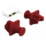 DeLOCK 86510 tapón antipolvo para puerto 10 pieza(s) RJ-45, Tapa protectora rojo oscuro, RJ-45, Plástico, Conmutador (dispositivo de red), 18 mm, 21 mm, 14 mm