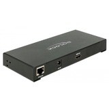 DeLOCK 87732 convertidor de video 3840 x 2160 Pixeles, Conmutador HDMI 3840 x 2160 Pixeles, 1920 x 1080,3840 x 2160 Pixeles, 3840 x 2160 Pixeles, Negro, Metal, HDMI/RJ-45
