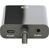 Digitus Convertidor micro HDMI a VGA, Adaptador negro, HDMI tipo D (Micro), VGA (D-Sub), 1920 x 1080 Pixeles, 1080p, Negro, China
