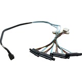 HighPoint Cable mSAS 1xSFF8643 > 4xSFF-8482 negro