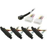 HighPoint Cable mSAS 1xSFF8643 > 4xSFF-8482 negro