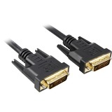 Sharkoon 2m DVI-D to DVI-D (24+1) cable DVI Negro negro, 2 m, DVI-D, DVI-D, Negro, Macho/Macho