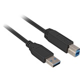 2m, USB3.0-A/USB3.0-B cable USB USB 3.2 Gen 1 (3.1 Gen 1) USB A USB B Negro